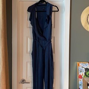 Drapey silk like jumpsuit